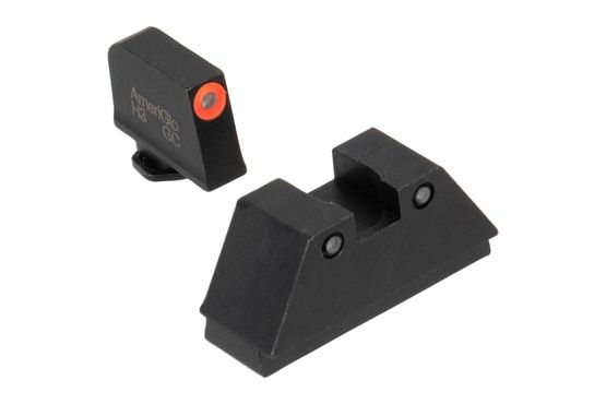 AmeriGlo Spartan XL suppressor height night sights for Glock Orange/Black